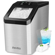 Aeitto Wbj15nc Nugget Ice Maker Countertop, 55 Lbs/24H, 3.6L Tank, Self-Cleaning