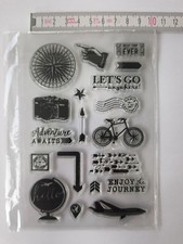 Clearstamps Silikon Stempel Hobby Reisen Urlaub