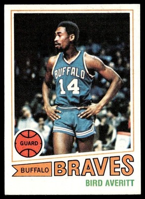 1977-78 Topps Basketball Card Bird Averitt Buffalo Braves #8 NM