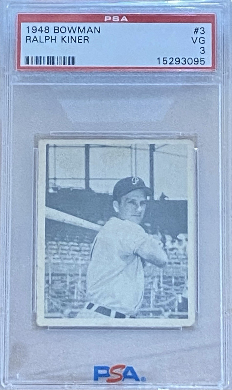 1948 Bowman - Ralph Kiner #3 PSA 3 (Centered) - HOF RC