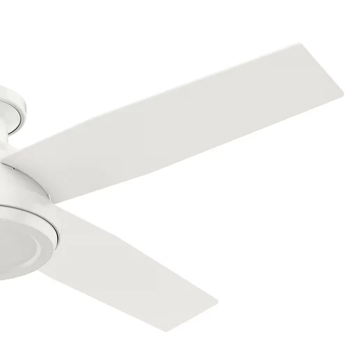Hunter Dempsey 52" Indoor Flush Mount Ceiling Fan in Fresh White - Picture 8 of 9