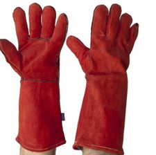 WELDING LEATHER GLOVES GAUNTLETS WELDERS WITH HEAT RESISTANT STITCHES