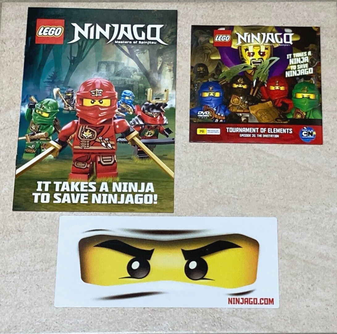 Lego Ninjago Collectable Sticker, Tournament of Elements DVD