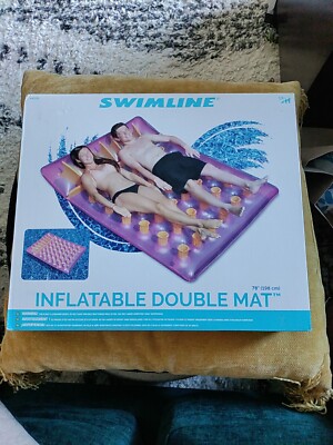 Swimline Inflatable Double Mat 78'' 2-person Double Mattress 