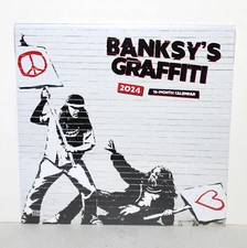 Banksy’s Graffiti 2024 Calendar  16 month BrownTrout Street Art NEW Sealed