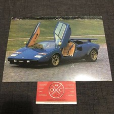Vintage Lamborghini Countach Print Advertisement Brochure Poster Rare LP500 JDM