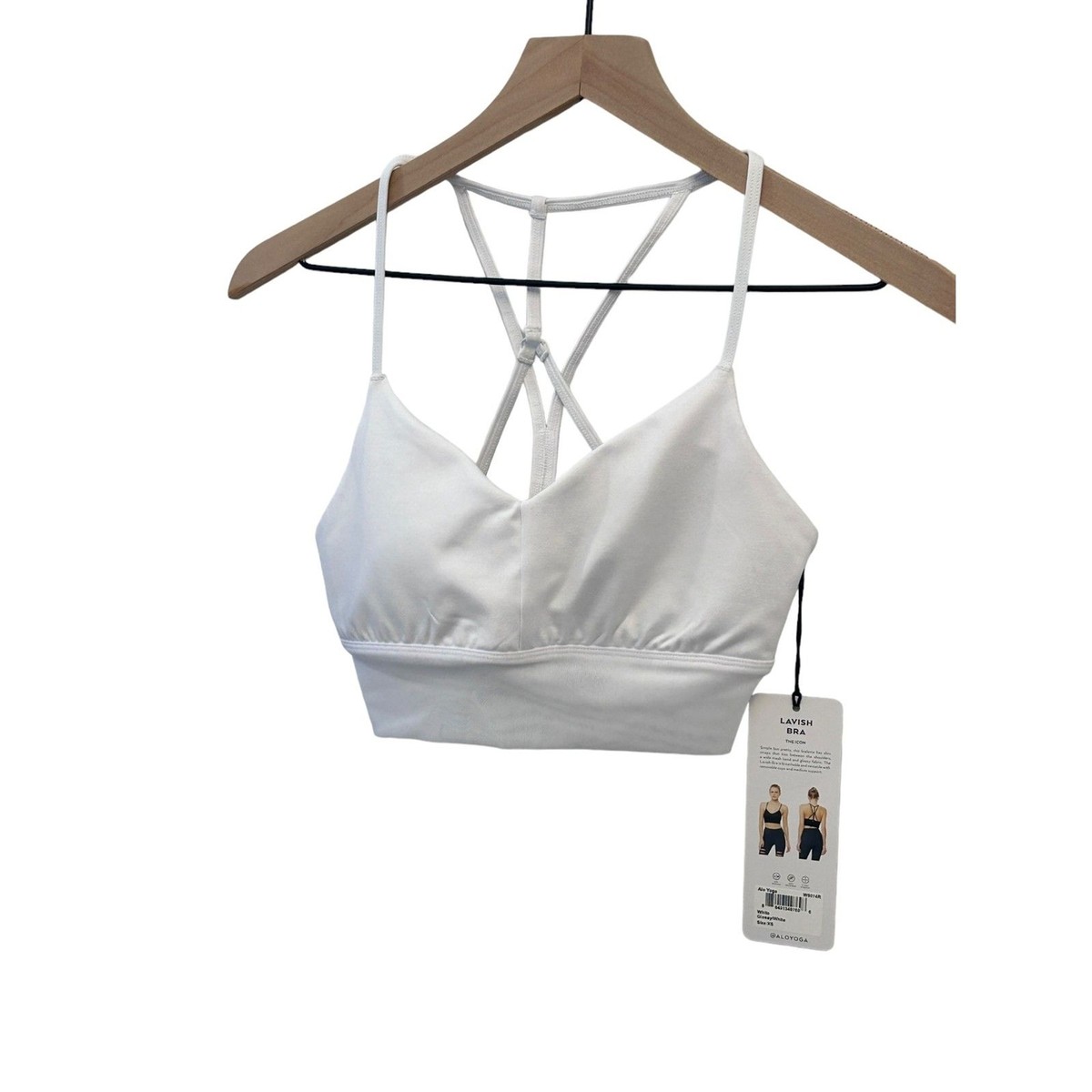 Alo Yoga Women's Lavish Bra White XS ( SOLD OUT) NWT | eBay