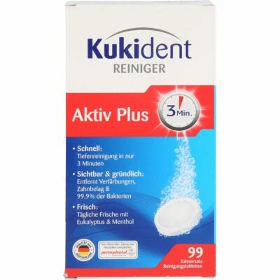 RECKITT BENCKISER DEUTSCHLAND GMBH KUKIDENT Aktiv Plus Tabs 99 St PZN02753703