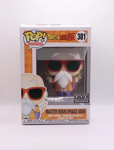 Funko Pop Animación FYE Exclusivo Dragonball Z Master Roshi (Signo de Paz) 381