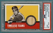 2001 UD Vintage Timeless Teams Sal Bando Game Used Bat - #OA-SB PSA 9! POP 1!