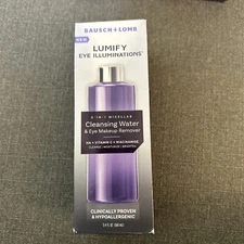New Bausch + Lomb Lumify Eye Illuminations 3 in 1 Micellar Cleansing Water 5.4oz