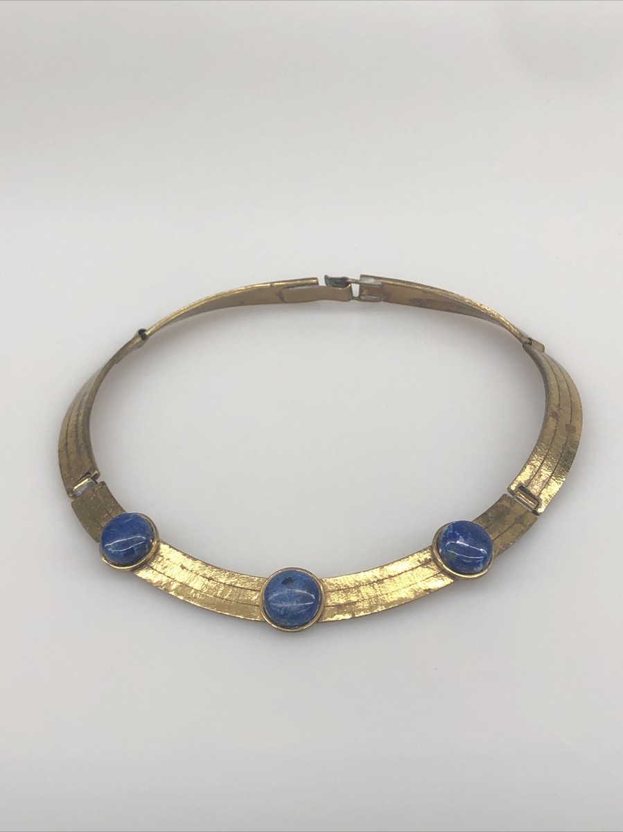 MORITA GIL NECKLACE HECHO A MANO CHILE LAPIS LAZULI 3 STONES | eBay
