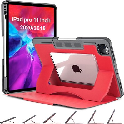 OCYCLONE iPad Schutzhülle für iPad Pro 11'' 2020 (2n Gen) /2018 (1. Gen) - Rot