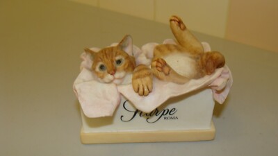 2004 SCARPE Roma Country Artist Feline Fashion CAT in the Shoe Box