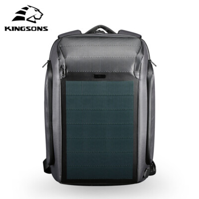 Kingsons Beam Backpack Security Men's Travel Bag Solar Panel