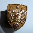 5 Year Award Pin Walker Process Equipment Engineers Manufacturers 10K Gold Filld