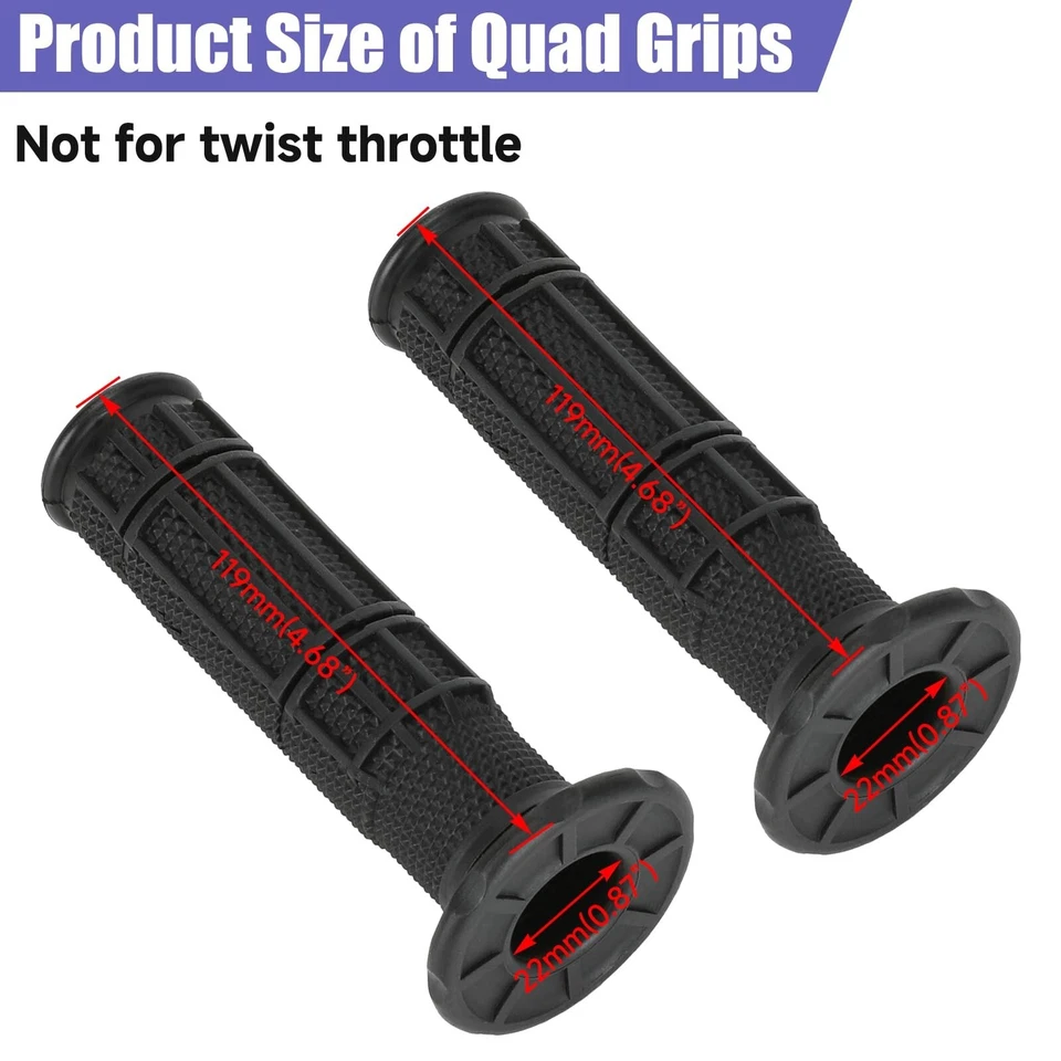 22毫米7/8英寸车把握把适用于牧场主420 350 FourTrax 300 Foreman 450 ATC200 — 第 2/4 张图片