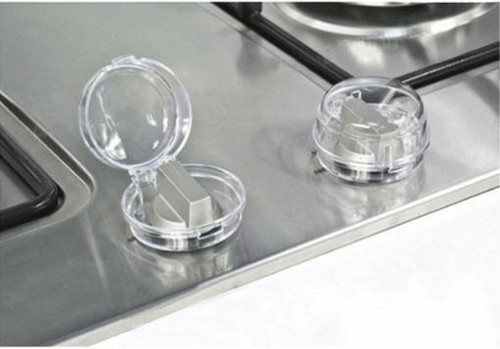 Oven & Stove Knob Guards 4 Pack Baby Child Toddler Gas Leak Safety - Picture 3 of 7