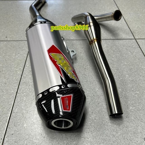 For WR155R Exhaust Headers Muffler System Stainless steel Pipe Side Carbon end - Picture 3 of 5