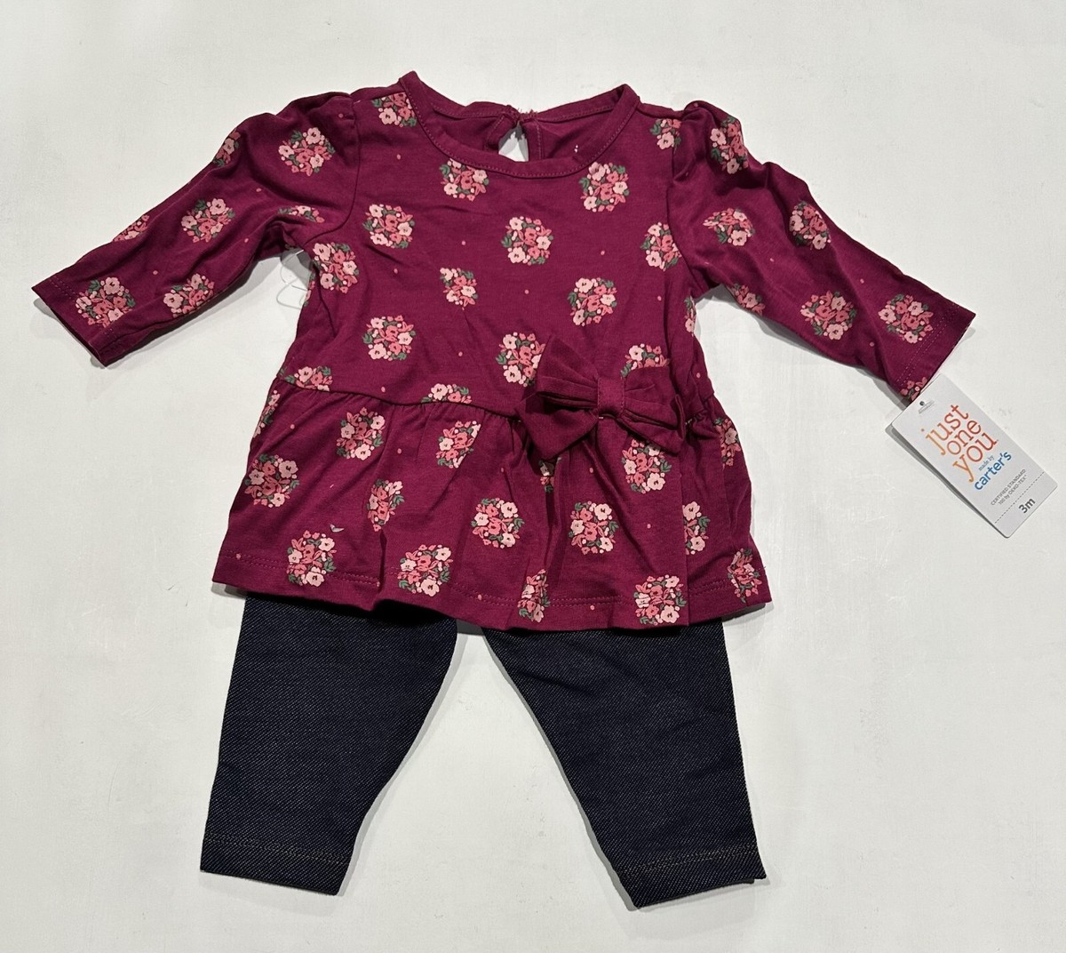 Robe Bébé Fille Just One You By Carter's – Taille 3 Mois, Occasion Très Bon état