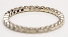 HIDALGO 18K White Gold Bezel Set 1/4ctw Natural Diamond Band Ring — photo 7