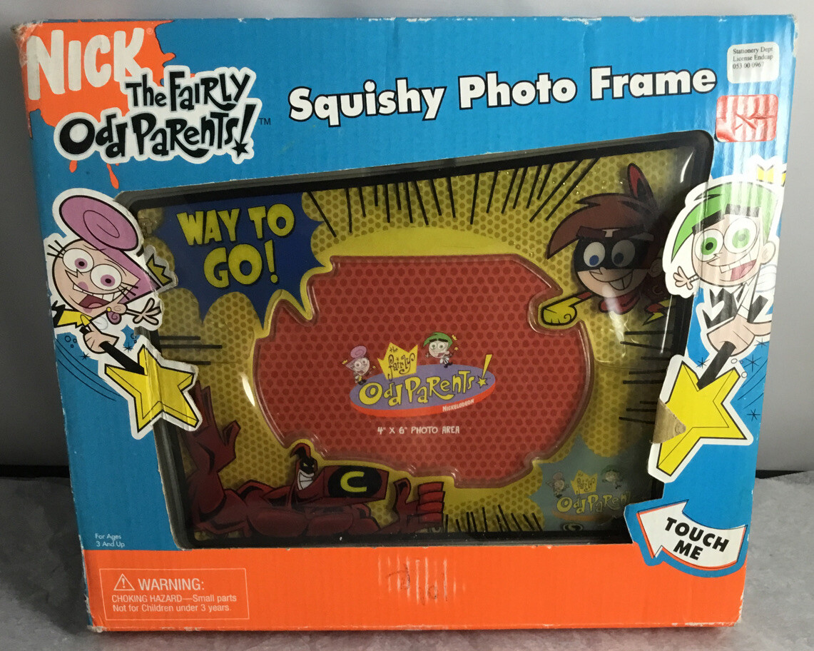 Nickelodeon The Fairly Odd Parents Squishy Photo Frame New 2004