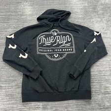 Sudadera con Capucha True Religion Talla L Para Mujer Los Ángeles Sudadera con Capucha Gris