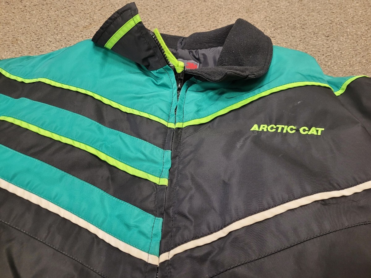 Vintage Arctic Cat Arcticwear snowmobile Full-Zip Nylon Jacket 
