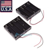 2pcs Four Slots 4x 18650 Mobile Battery Clip Holder With Wire Lead Diy Us Stock on sale 2pcs Four Slots 4x 18650 Mobile Battery Clip Holder With Wire Lead Diy Us Stock on sale
