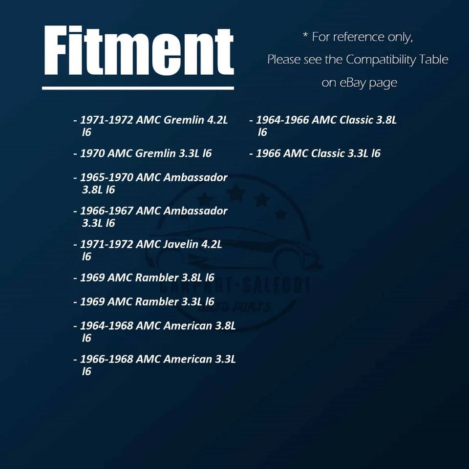 Soportes de motor delanteros 2 piezas para 1971 1972 AMC Javelin 4,2 L Foto 3 de 4