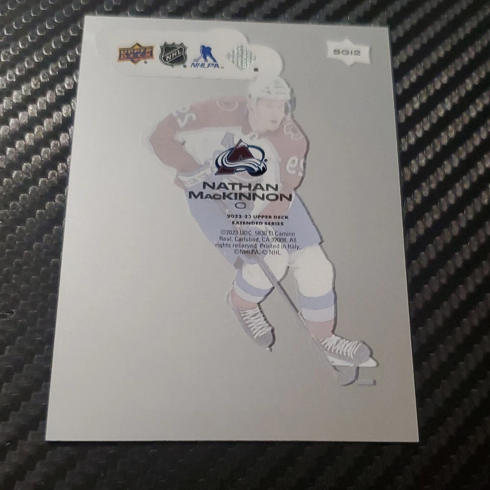 2022-23 Upper Deck Extended Series - Smooth Grooves #SG12 Nathan MacKinnon - Image 2 of 2