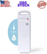 Wireless Indoor Outdoor Temperature and Humidity Sensor (06002M) , White