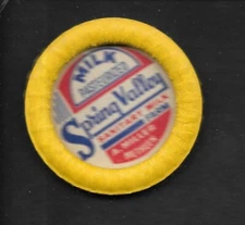 pk04526:Spring Valley Sanitary Milk Farm Pasteurized Milk Dairy Bottle Cap