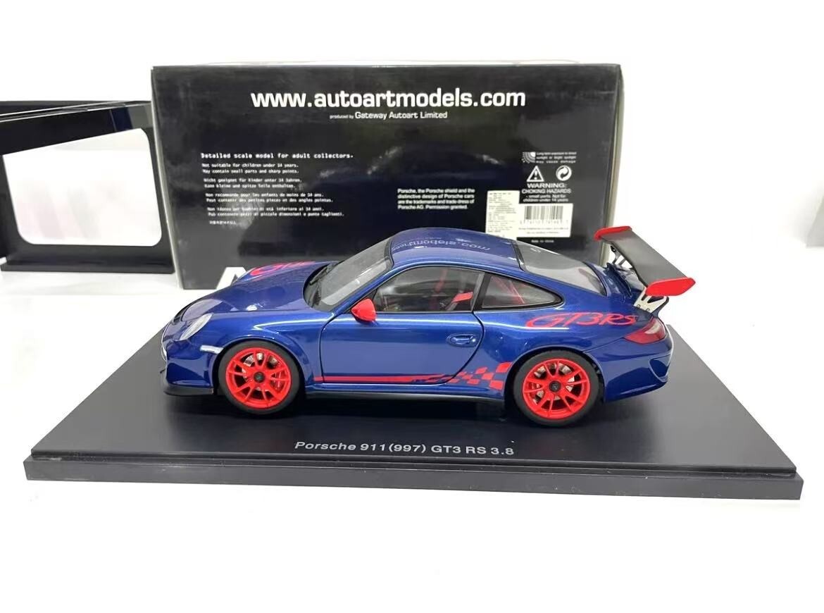 SUPER RARE* Autoart 1/18 Porsche 911 (997) GT3 RS 3.8 Blue