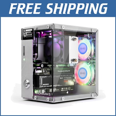 Complete Raspberry Pi 5 Mini PC Solution: Case, RGB Cooling, OLED Display & More