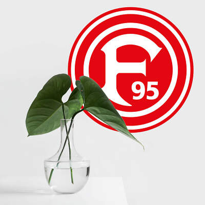 Wandtattoo Wandtattoo Fortuna Düsseldorf Logo rot Wanddeko Deko Wandbild