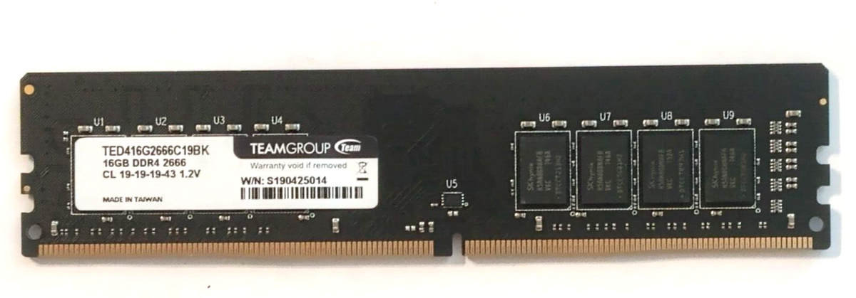 TEAM DDR4 2666Mhz 16GB2枚 TED416G2666C19BK TeamGroup 16GB PC4 2666 PC4 21300 DDR4