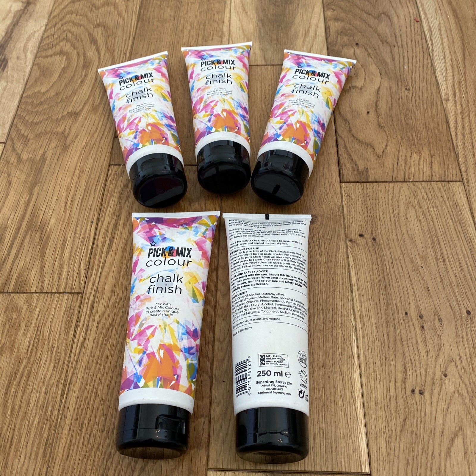 Superdrug Pick and & Mix Hair Colour Chalk Finish Pastel shade 5 x