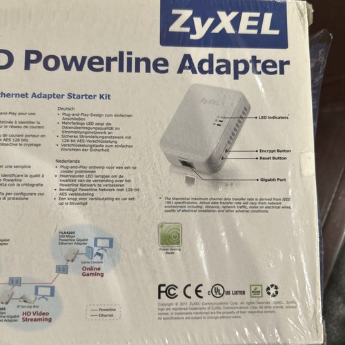 NIB: ZyXEL HD Powerline Adapter PLA4205 500Mbps 2-Piece Ethernet Starter Kit - 第 8/10 張圖片