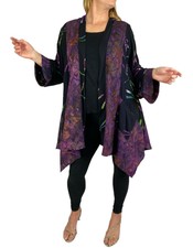 Women's Plus Size Jacket - Violet Dragonfly Broadway L Xl 0x 1x 2x 3x 4x 5x 6x