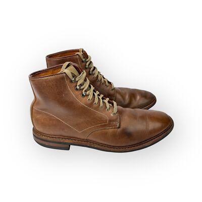 Allen Edmonds Brown Leather Higgins Mill Ankle Boots Size  display picture 2