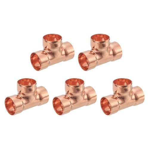 1 '' x 1 '' x 1 '' Copper Tee Pressure Pipe Fitting Connector 5pcs