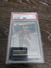 2020 Chronicles - Clearly Donruss Rated Rookie Jalen Hurts Holo GOLD /5! PSA 9!