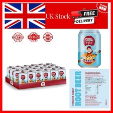 Deliciously Authentic Root Beer - Reduced Sugar & Maple Syrup,  24 Cans Set