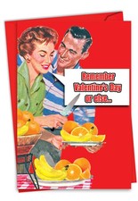 1 Funny Valentine's Day Greeting Card w/Envelope - Remember Valentine's Day