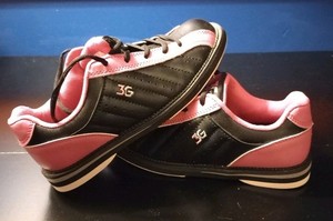 3G Kicks Black/Pink Womens Bowling Shoes
