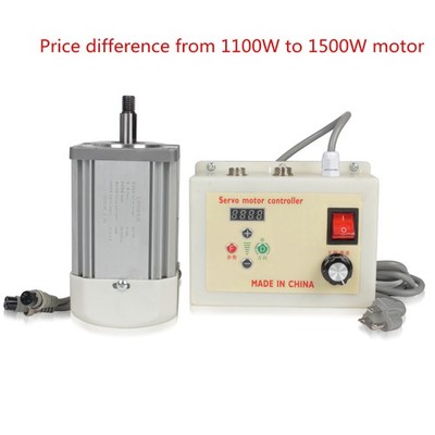 Price difference from 1100W to 1500W Brushless AC Servo Motor Controller Kit
