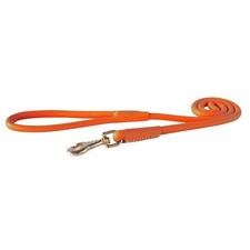 Rogz Leather Round Fixed Lead, ORANGE LG