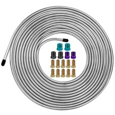 Murealy 14 Brake Line Kit - 25 Feet Heavy-duty Stainless Steel Brake Tubing ...