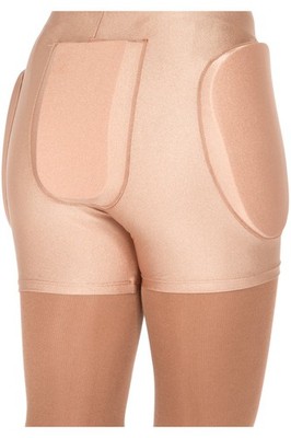 Jerry's 850 Ice Skating Padded Protective Shorts (Adult M/L, Beige)